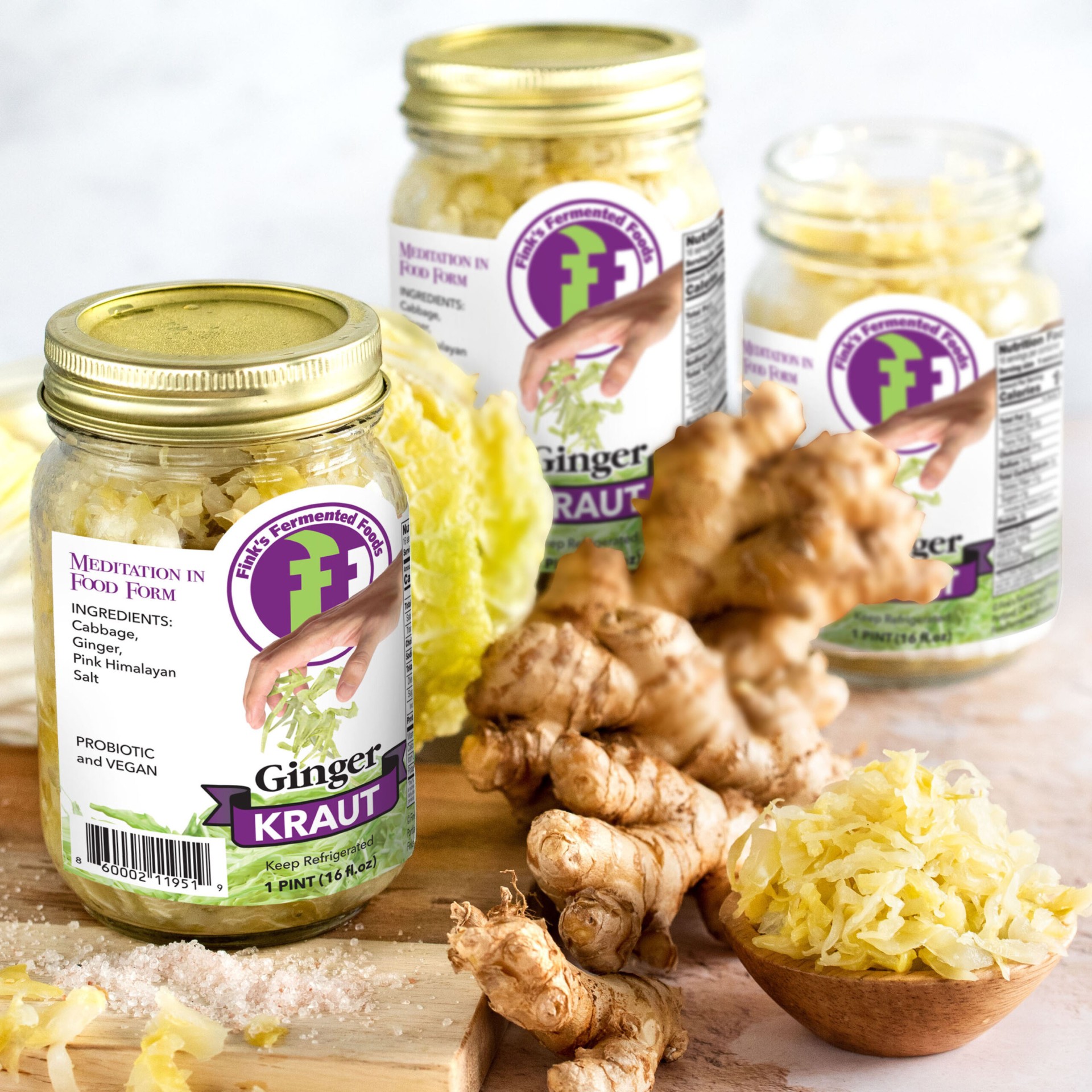 Fink's Fermented Foods Ginger Kraut